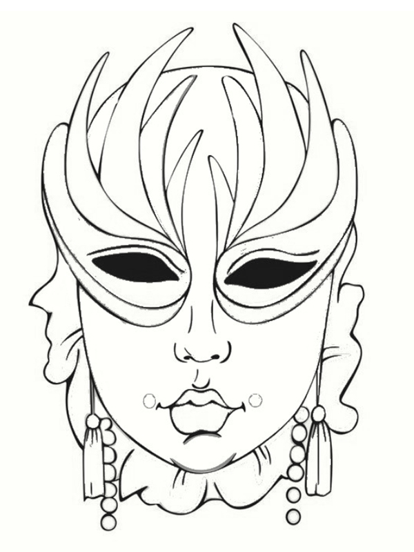 Coloriage De Mardi Gras serapportantà Masque Coloriage Coloriage De Mardi Gras serapportantà Masque Coloriage