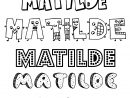 Coloriage Du Prénom Matilde : À Imprimer Ou Télécharger avec Coloriage Prénom À Imprimer