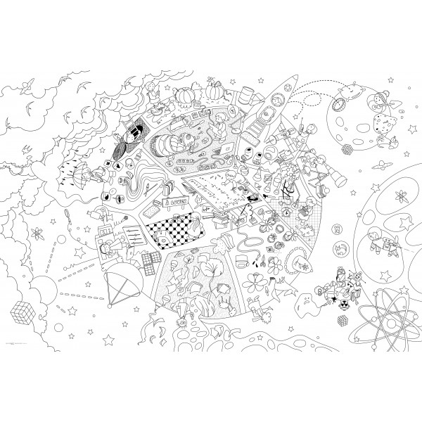 Coloriage Geant 120X80 Cm - Les Savants Fous tout Coloriage Geant Coloriage Geant 120X80 Cm - Les Savants Fous tout Coloriage Geant