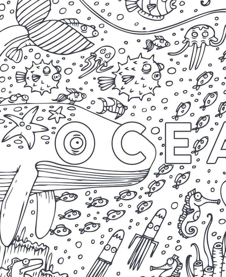 Coloriage Géant Océan, Fond Marin, Poisson, Baleine, Pêche à Coloriage Geant Coloriage Géant Océan, Fond Marin, Poisson, Baleine, Pêche à Coloriage Geant