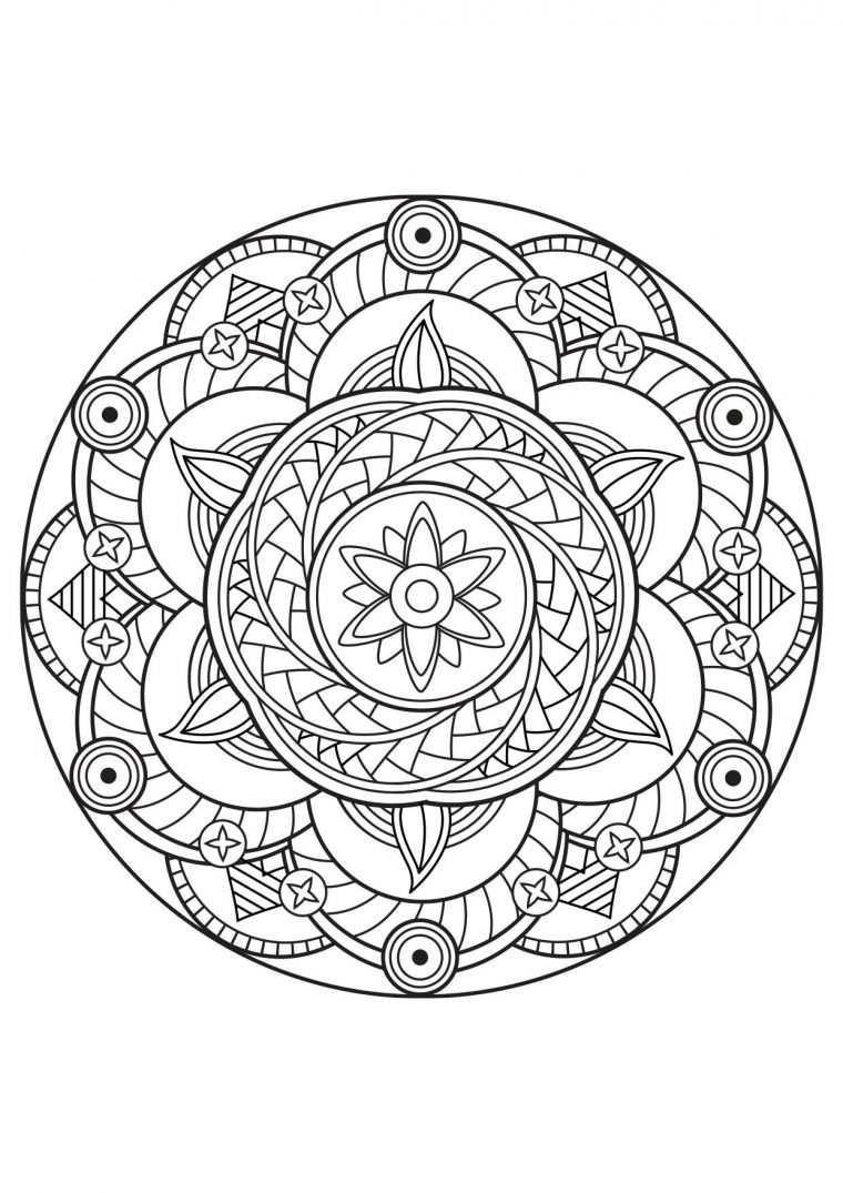 Coloriage Mandala – Coloriages Gratuits À Imprimer avec Coloriagea Imprimer