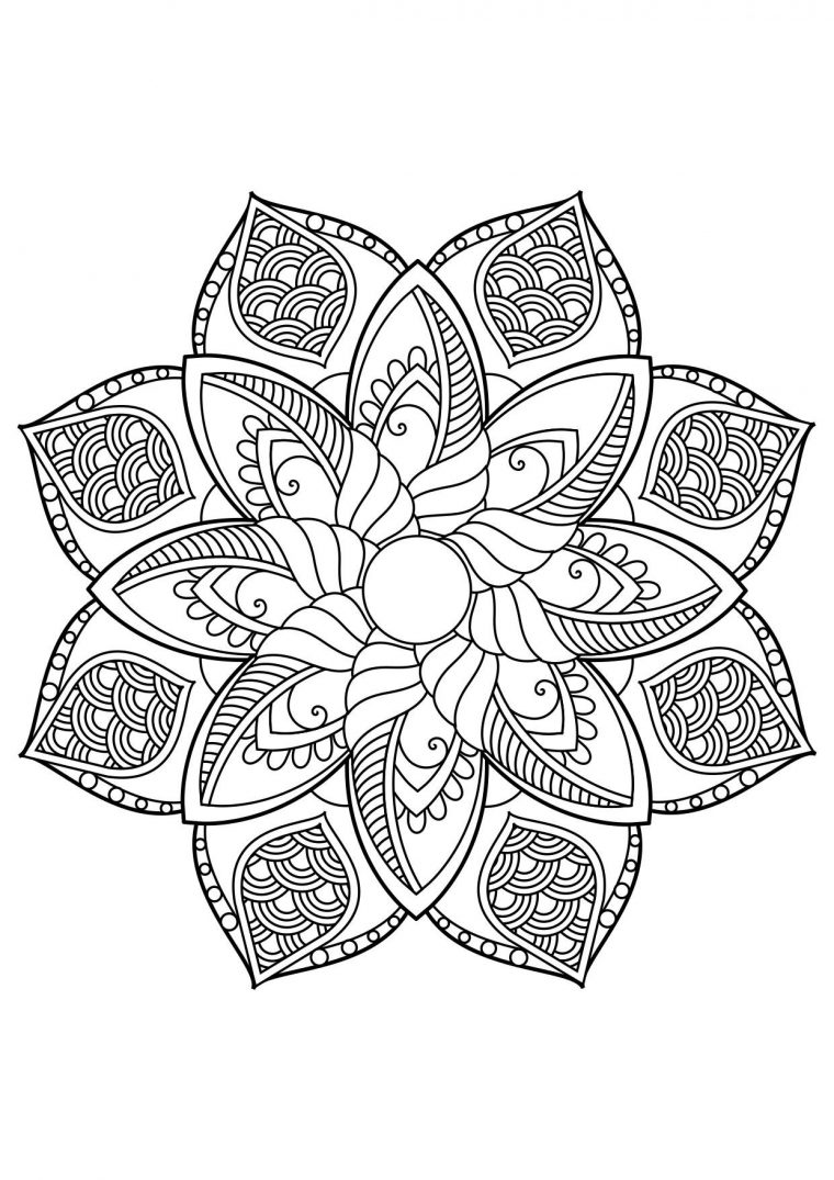 Coloriage Mandala - Coloriages Gratuits À Imprimer dedans Coloriagea Imprimer