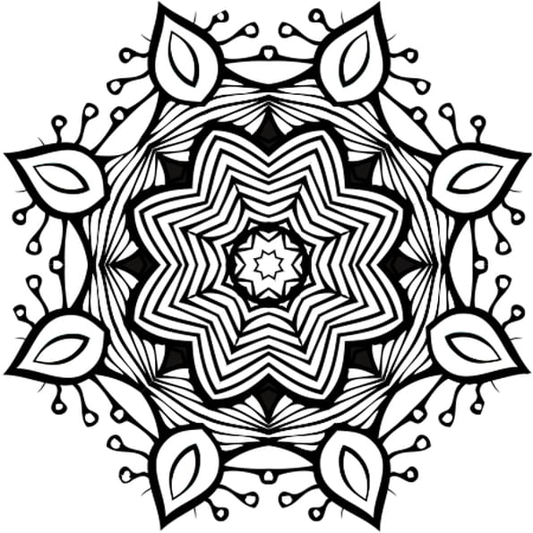 Coloriage Mandala Complexe En Ligne Gratuit À Imprimer tout Coloriage Mandala En Ligne