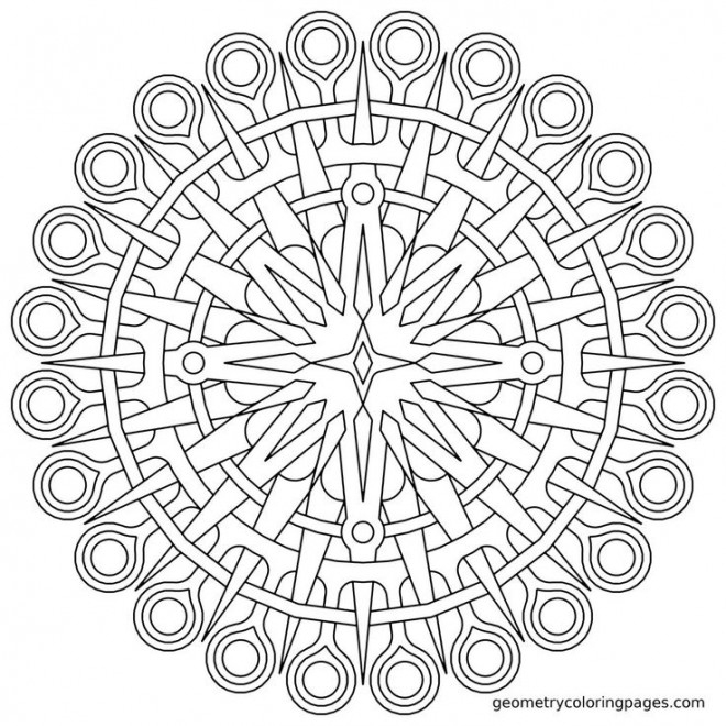 Coloriage Mandala En Ligne Dessin Gratuit À Imprimer serapportantà Coloriage Mandala En Ligne