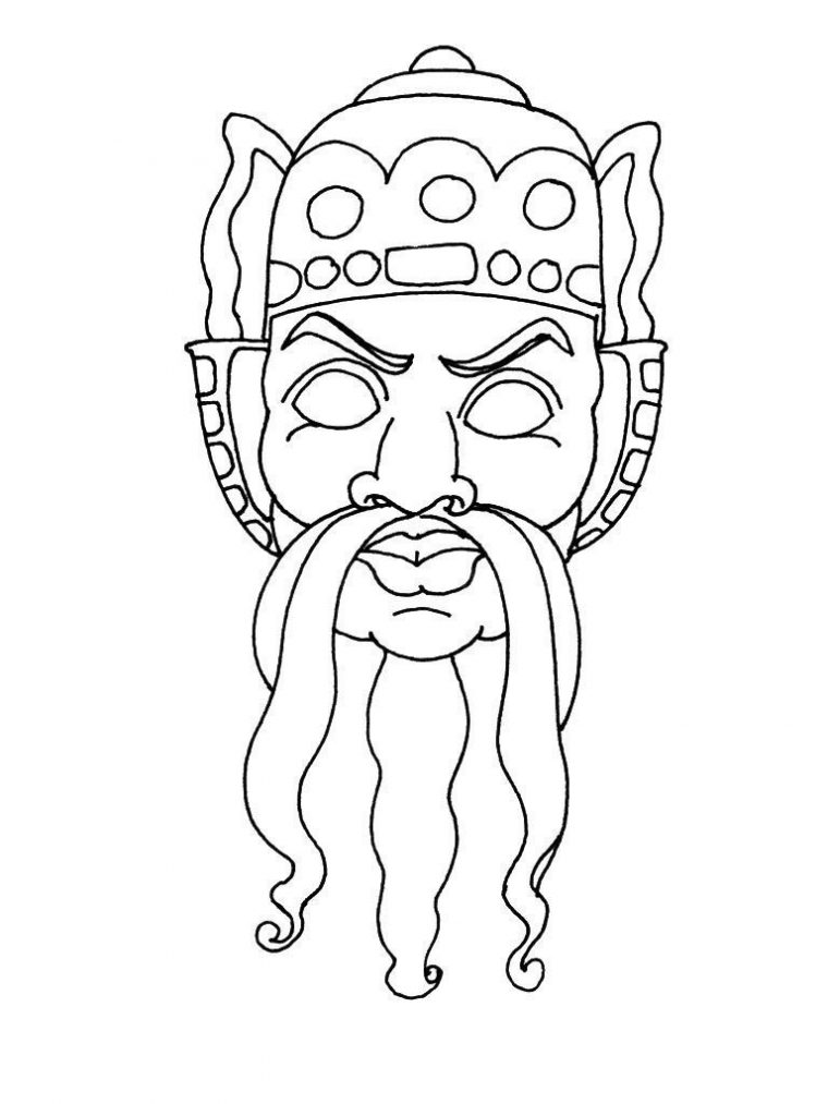 Coloriage Masque 13 – Coloriage Masques – Coloriages Fetes dedans Masque Coloriage Coloriage Masque 13 – Coloriage Masques – Coloriages Fetes dedans Masque Coloriage