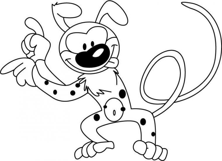 Coloriage Mon Ami Marsupilami 2 - Coloriage Mon Ami dedans Installer Coloriage
