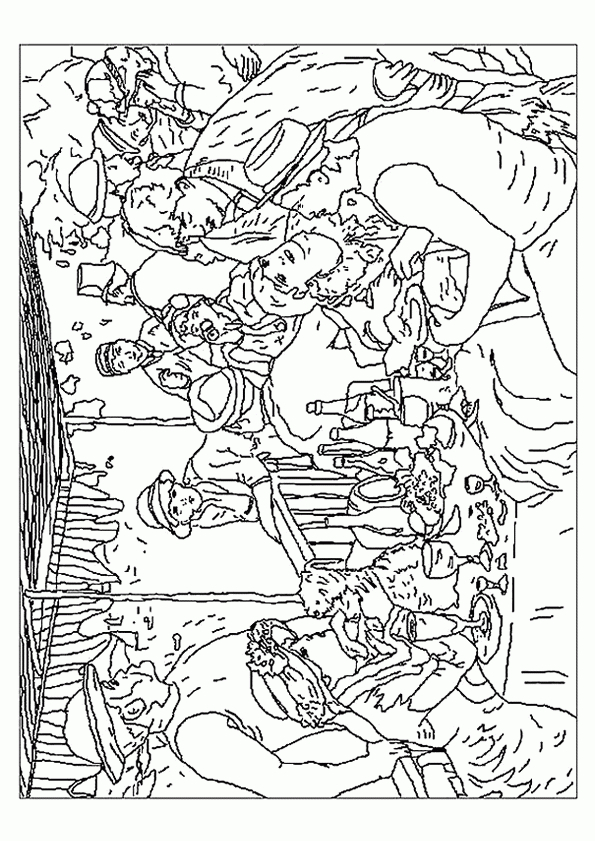 Coloriage Renior Déjeuner Des Canotiers serapportantà Coloriage Peinture Coloriage Renior Déjeuner Des Canotiers serapportantà Coloriage Peinture