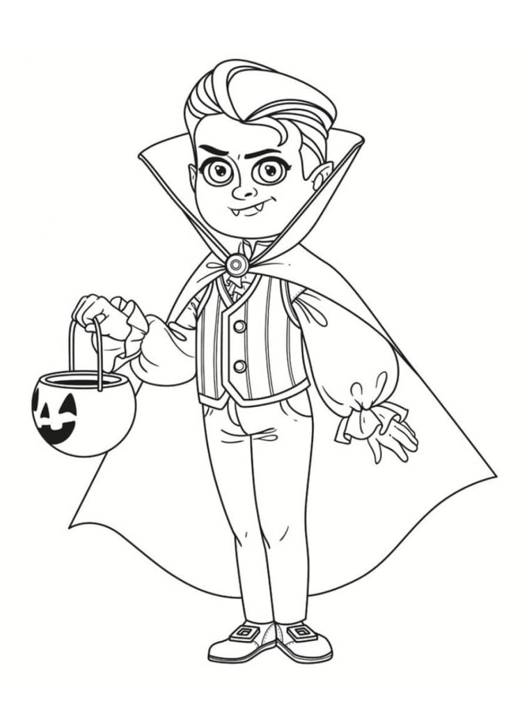 Coloriage Vampire : 36 Dessins À Imprimer Gratuitement dedans Imprimer Un Coloriage