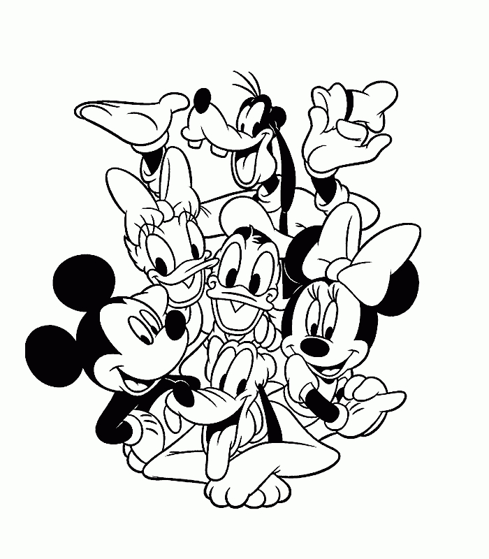 Coloriage204: Coloriage Mickey Et Ses Amis encequiconcerne Coloriage Mickey À Imprimer
