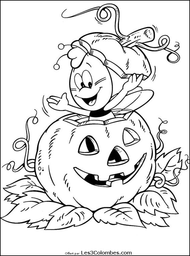 Coloriages Halloween 105 – Coloriage En Ligne Gratuit Pour intérieur Coloriage Gratuit Enfant