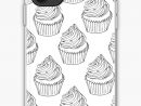 &quot;Cupcake Colouring In Page&quot; Iphone Case &amp; Cover By avec Coloriage Téléphone