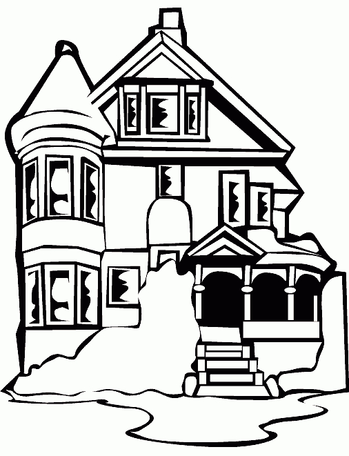 Dessins De Maison À Colorier à Coloriage Maison À Imprimer