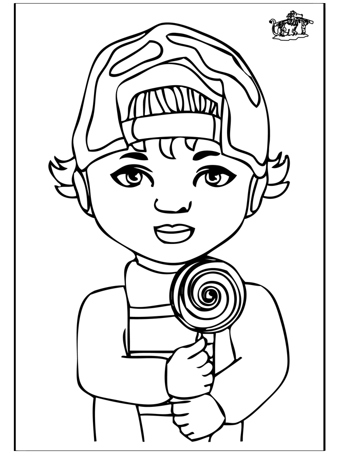 Garçon 1 – Coloriages Enfants pour Coloriage Enfant A Imprimer