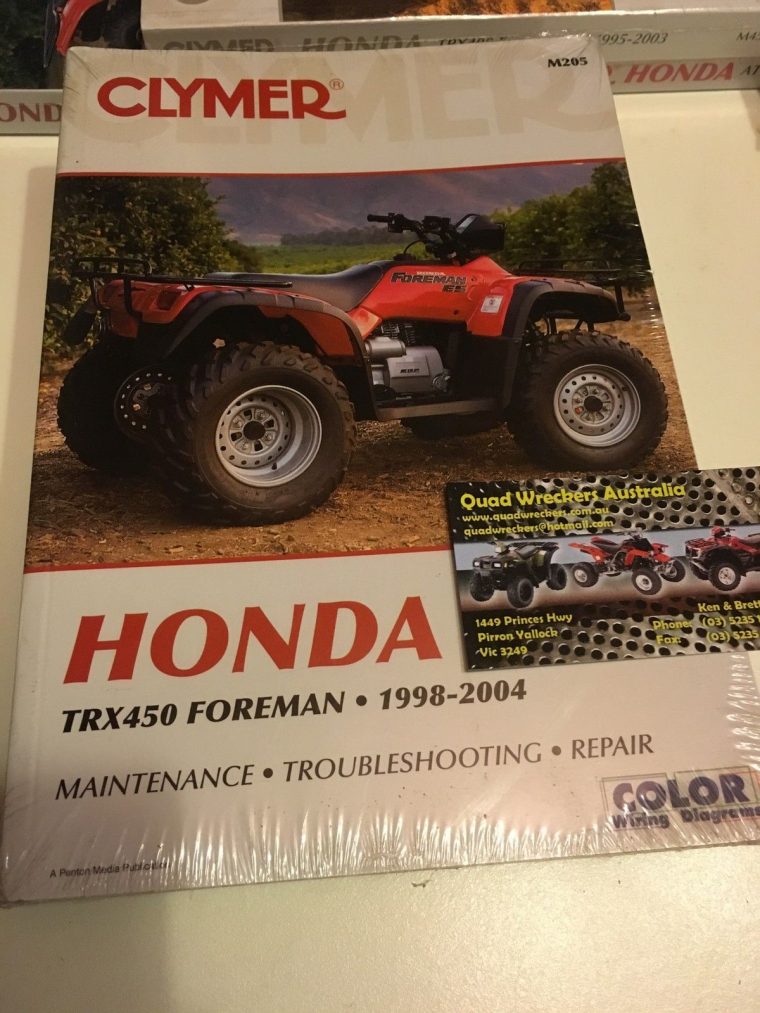 honda foreman 450 owners manual