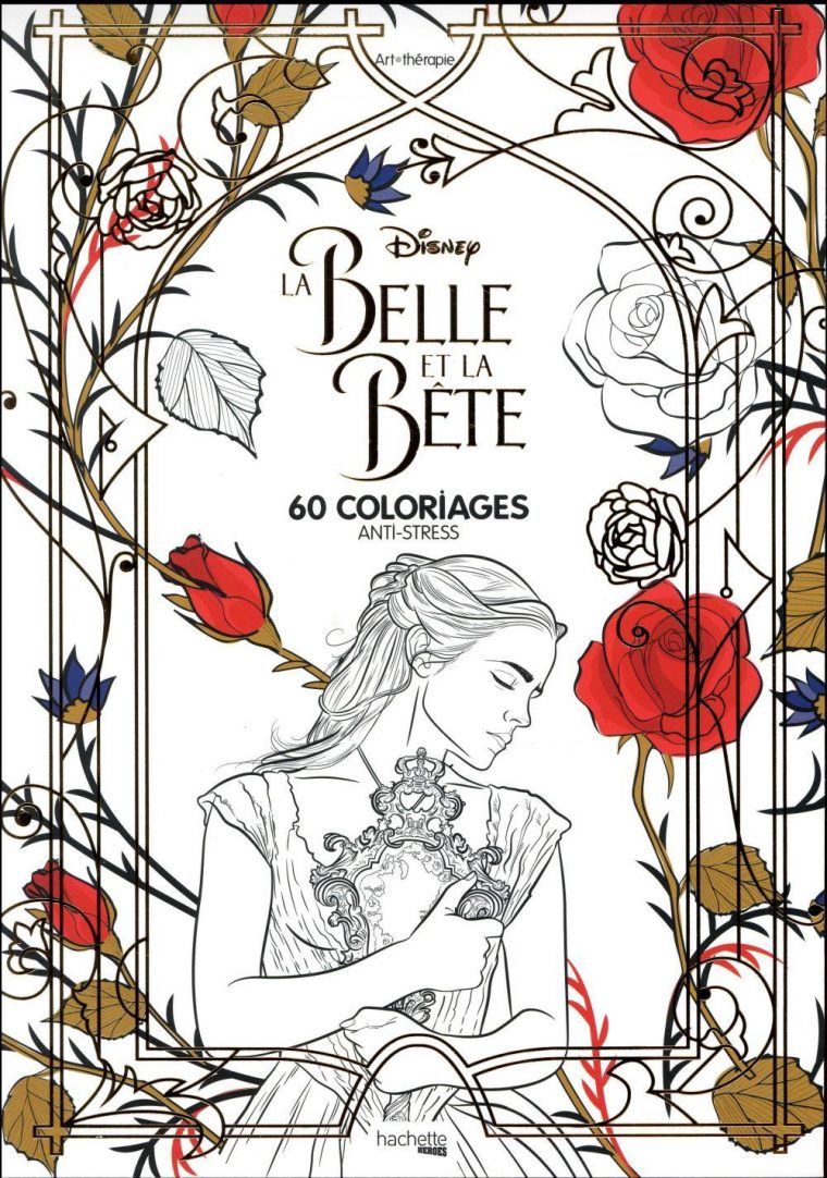 La Belle Et La Bête ; 60 Coloriages Anti-Stress – Livre tout Livre Coloriage Anti Stress