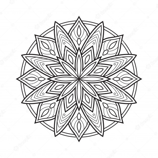 Livre De Coloriage Mandala. Mandala Arabesque. | Vecteur destiné Livre Coloriage Mandala