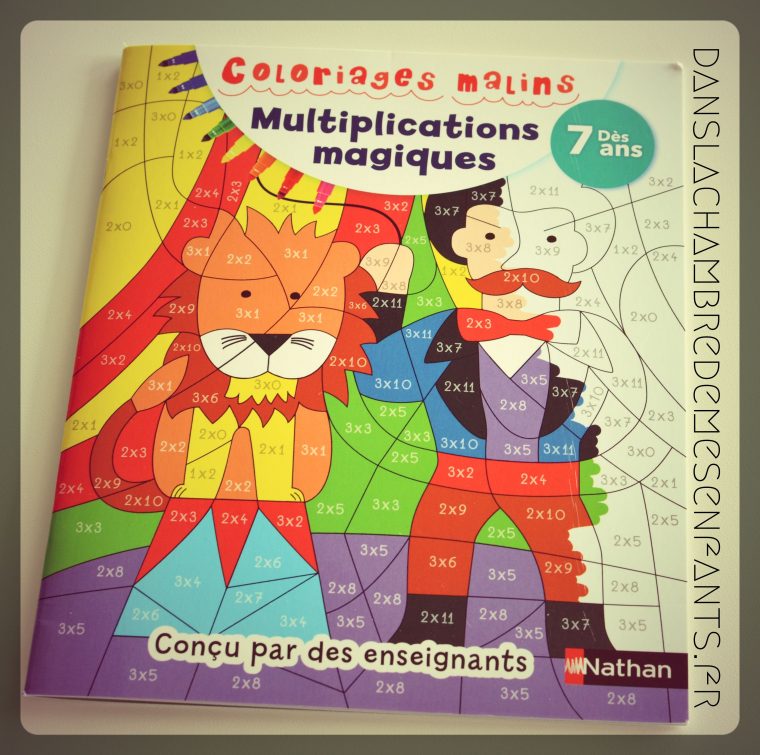 Livre Jeunesse – Coloriages Malins – Multiplications dedans Livre Coloriage