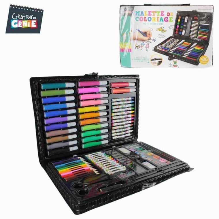Malette De Coloriage (Coffret De Luxe 86 Pièces) X 24 à Coffret Coloriage Malette De Coloriage (Coffret De Luxe 86 Pièces) X 24 à Coffret Coloriage