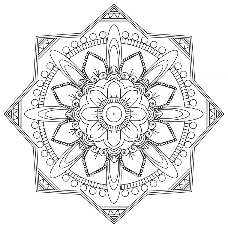 Mandala Mpc Design 1 – Mandalas – Coloriages Difficiles tout Cahier De Coloriage Adulte À Imprimer Pdf