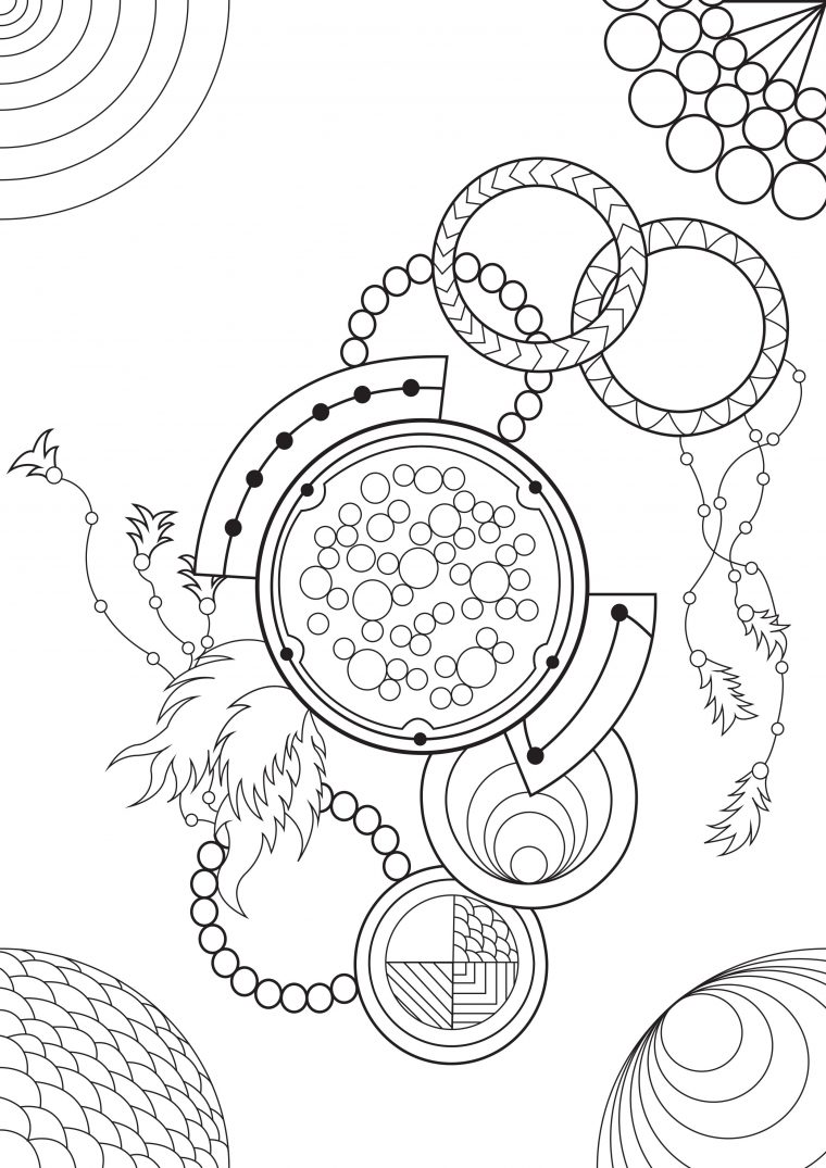 Mélange Entre Mandalas Et Dreamcatchers – Anti-Stress avec Coloriage Anti Stress En Ligne