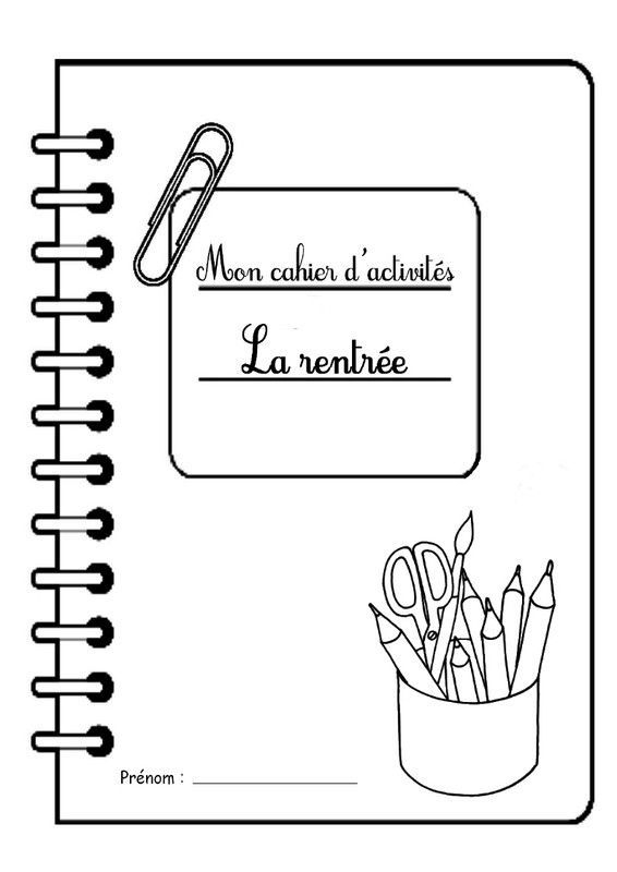 Page De Garde Cahier D'Activités "La Rentrée" concernant Cahier De Coloriage À Imprimer Pdf Page De Garde Cahier D'Activités "La Rentrée" concernant Cahier De Coloriage À Imprimer Pdf