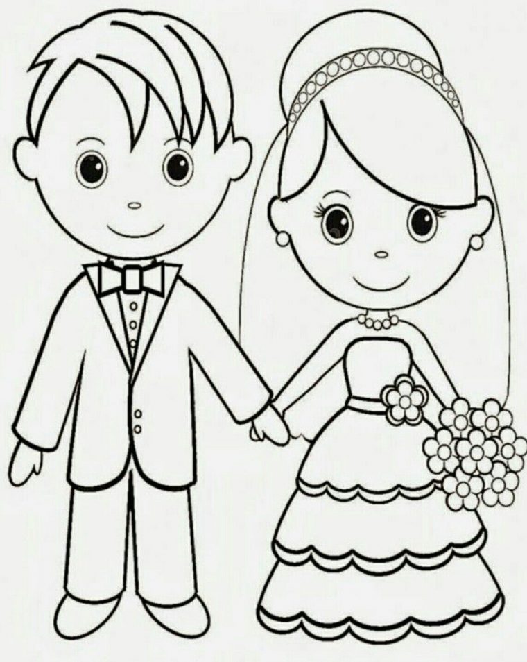 Pin By Nina On Para Printear | Wedding Coloring Pages à Set De Table Coloriage Mariage