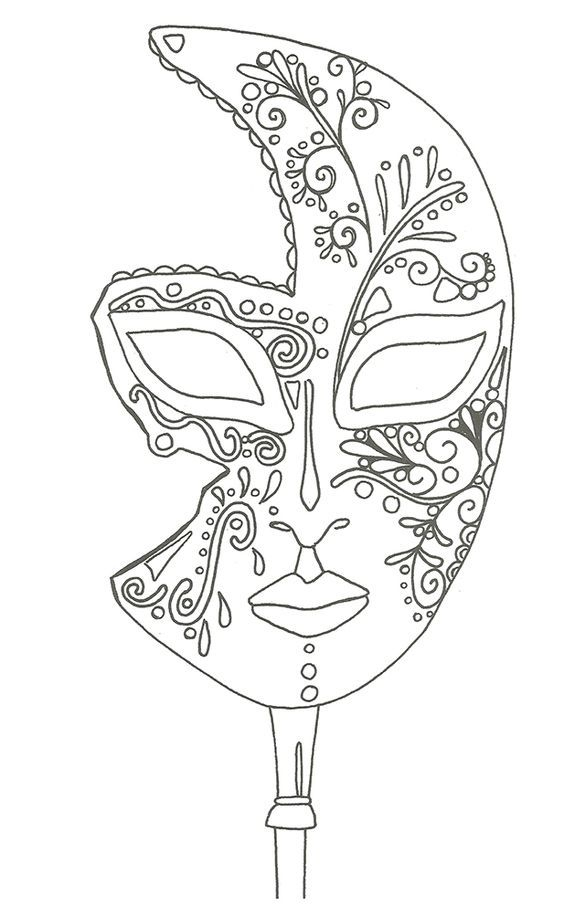 Pin On Colorioage encequiconcerne Masque Coloriage