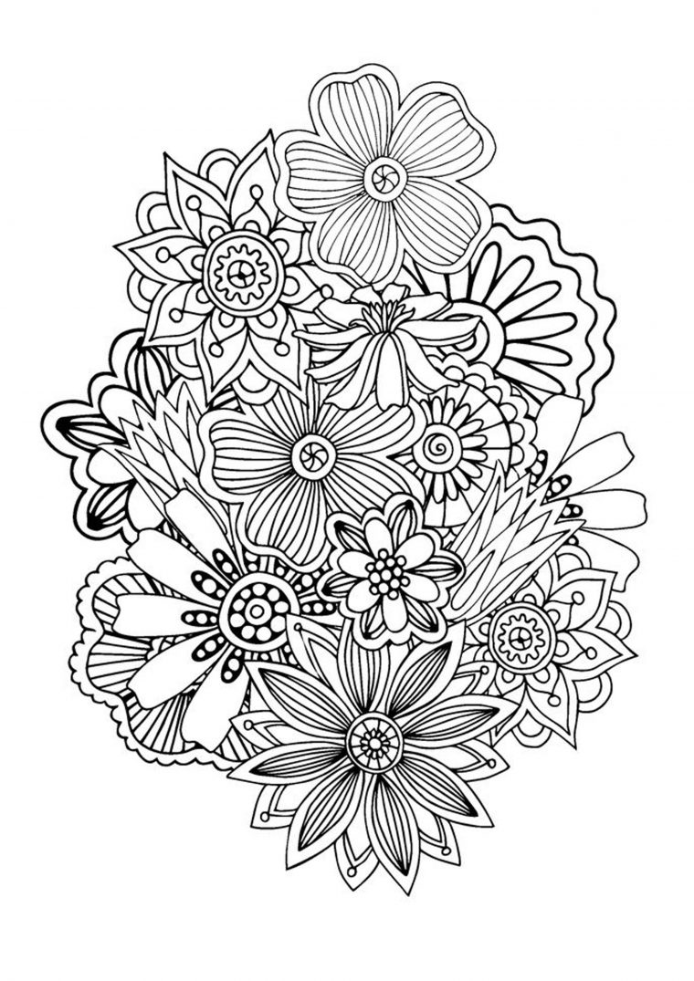 Zen Antistress Motif Abstrait Inspiration Florale 1 – Anti encequiconcerne Coloriage En Ligne Adulte