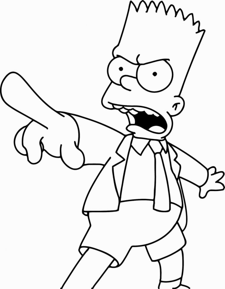 bart coloring pages