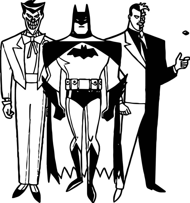bad guys coloring page