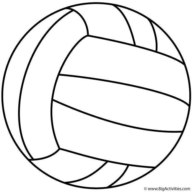 cute volleyball coloring pages
