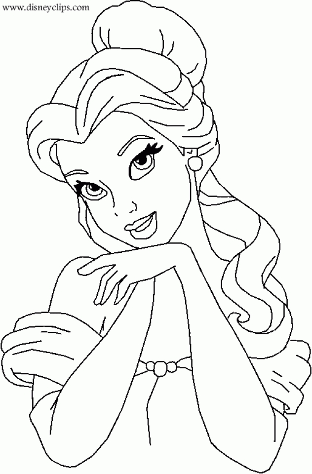 belle coloring pages printable
