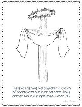 crown of thorns coloring page
