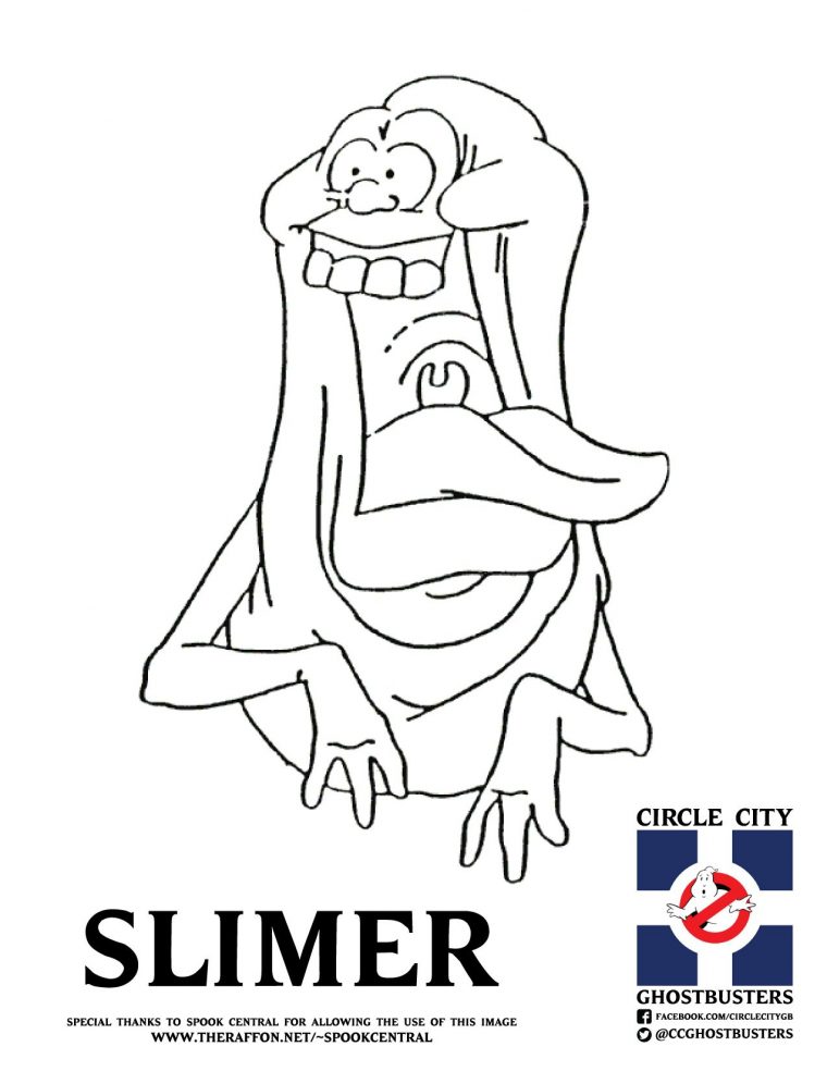 slimer coloring pages