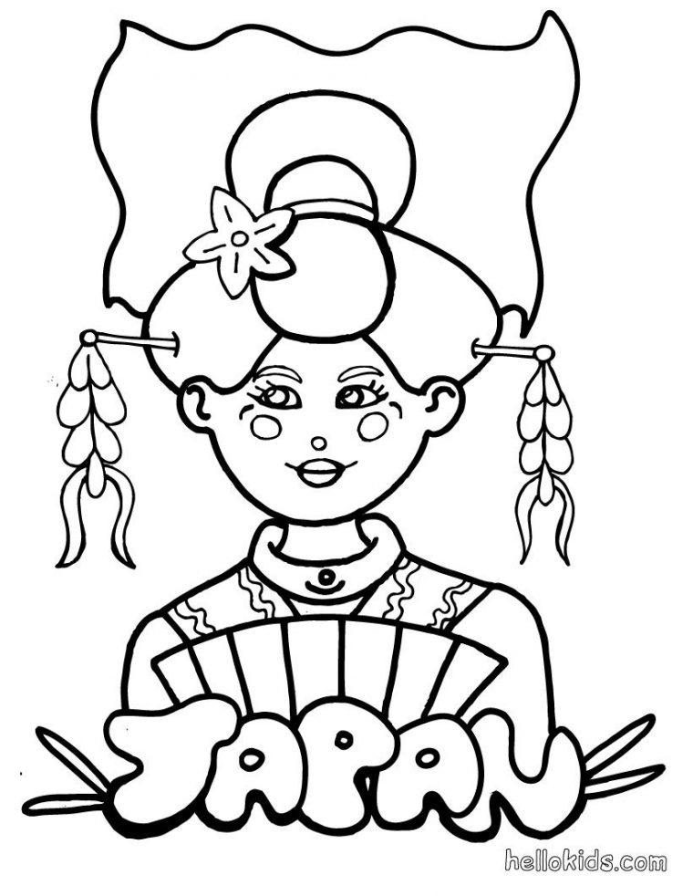 japan coloring page japan coloring page