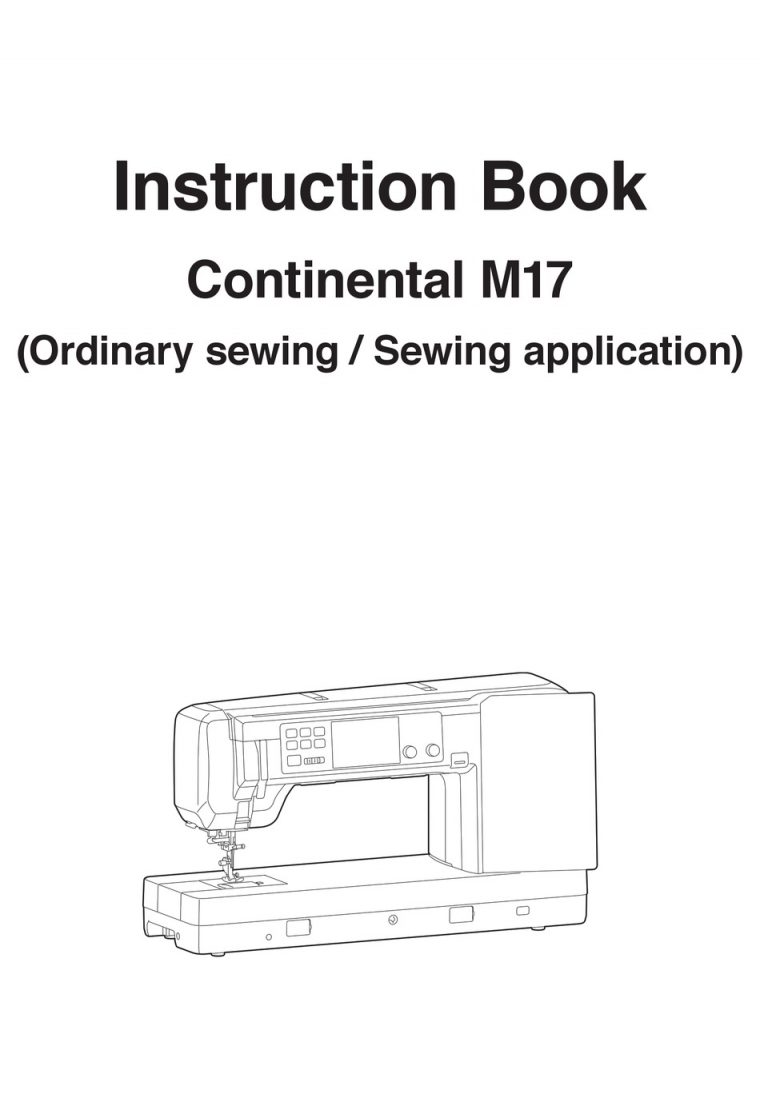 janome m17 instruction manual