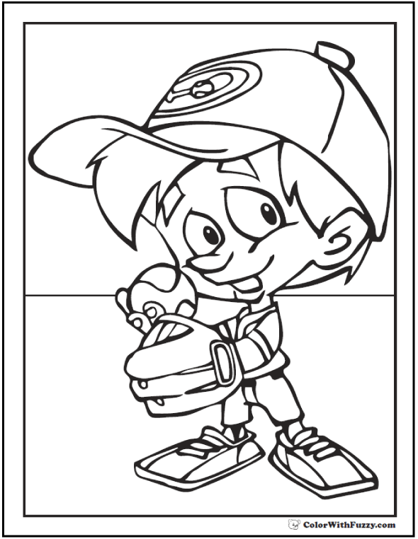 dodgers coloring page