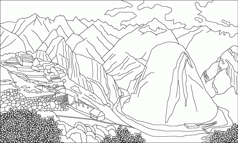 coloring pages peru