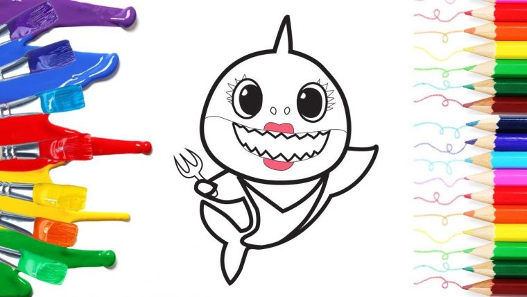 mommy shark coloring pages