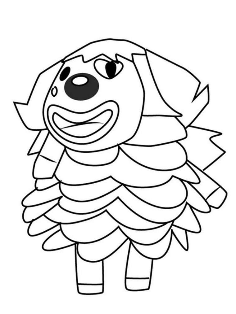 coloring pages animal crossing