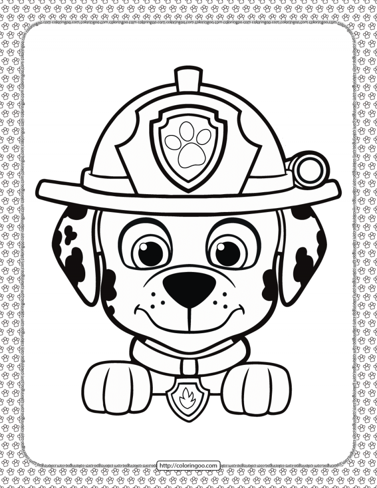 coloring pages marshall paw patrol coloring pages marshall paw patrol