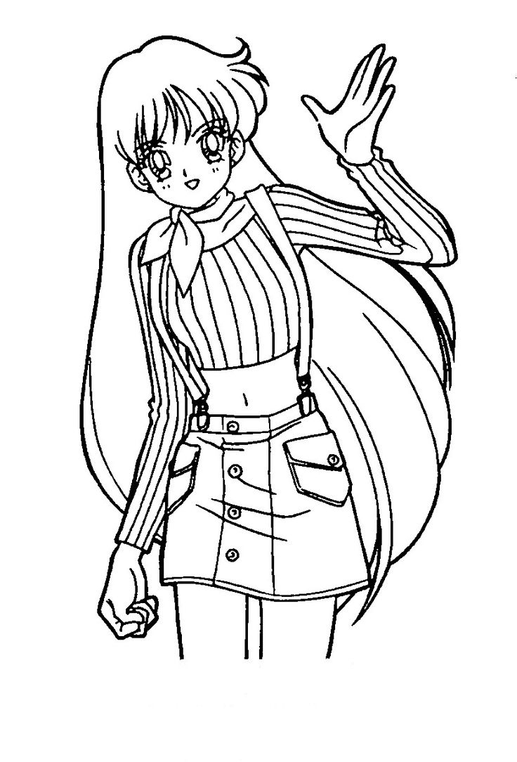 10 Impressionnant De Dessin Manga Fille Image | Coloriage intérieur Coloriage De Manga