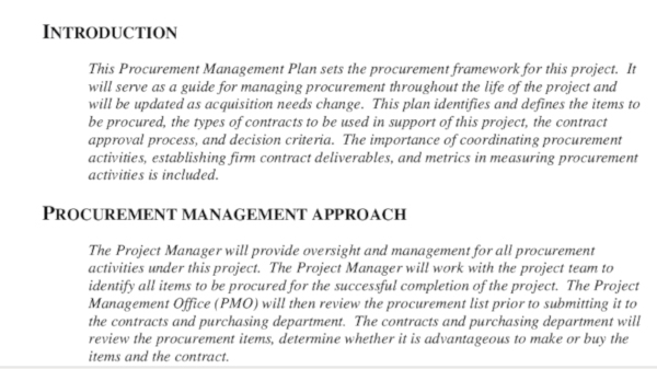 10+ Procurement Management Plan Templates In Pdf | Word à Docsity Downloader