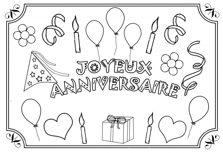 13 Décalage Attrayant Joyeux Anniversaire Coloriage Photos pour Coloriage Bon Anniversaire Papa