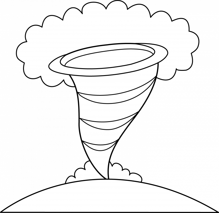 tornado coloring pages