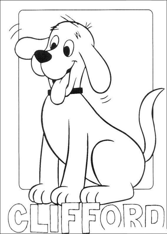 clifford the big red dog coloring pages