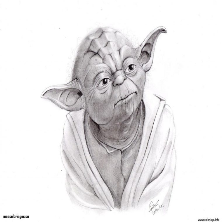 30 Coloriage Yoda Génial | Coloriage, Coloriage Yoda, Colorier pour Coloriage Maitre Yoda