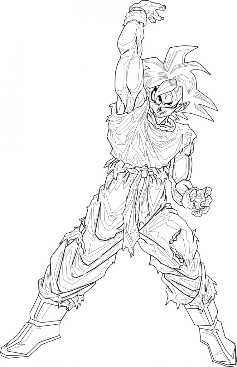 [31+] Vegeta Coloriage Dragon Ball Z Sangoku Super Saiyan pour Coloriage Sangoku Ultra Instinct