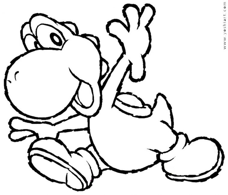 36 Dessins De Coloriage Yoshi À Imprimer Sur Laguerche serapportantà Coloriage De Yoshi