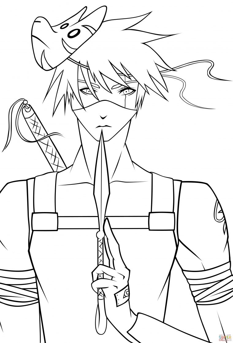 88 [ Naruto Coloring Pages With Kakashi ] Uchiha Itachi pour Coloriage Kakashi